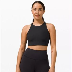Lululemon Energy Bra High Neck Long Line Rib 8